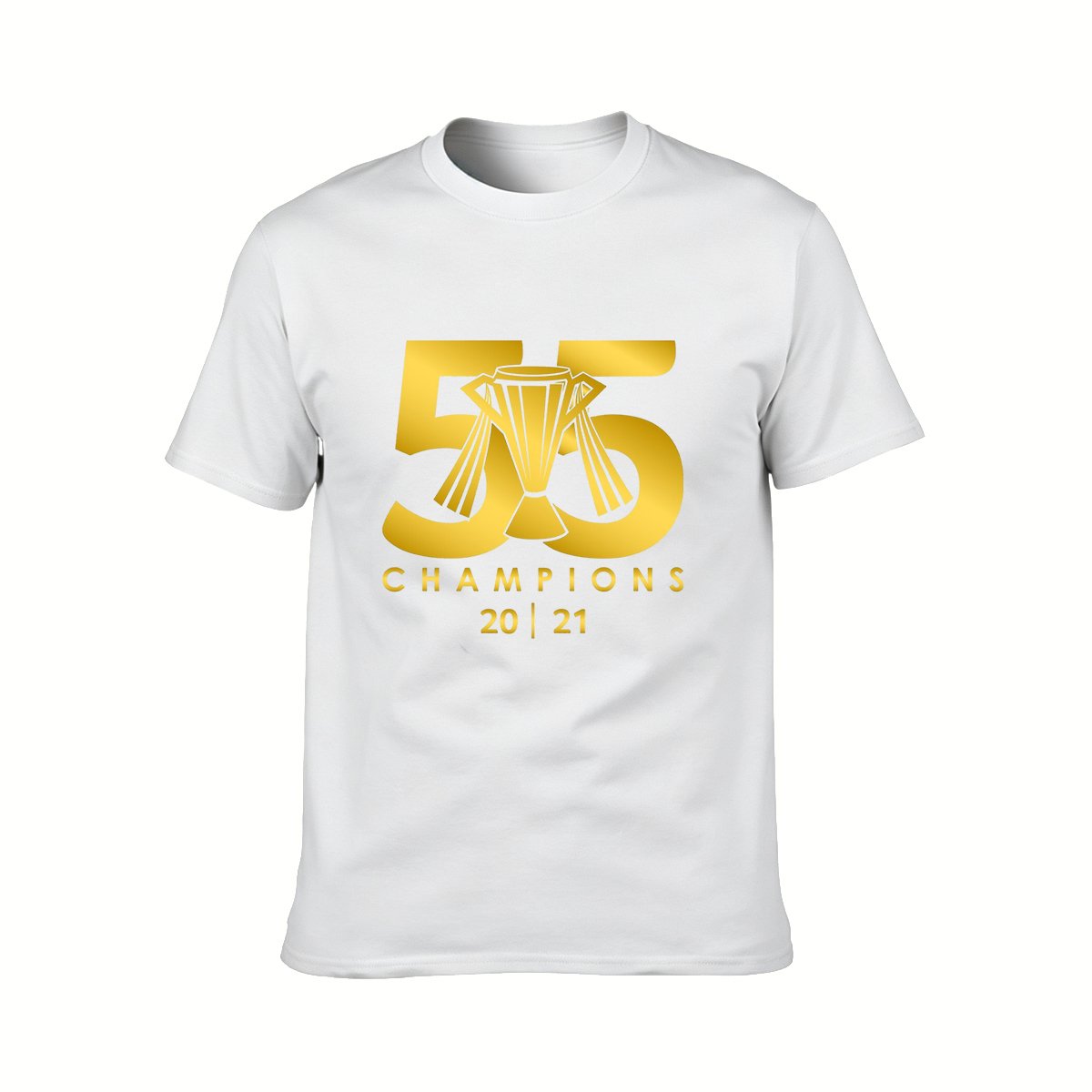 55 Champions 2021 Gold Trophy T-Shirt Men's Sport Tee - Image 2