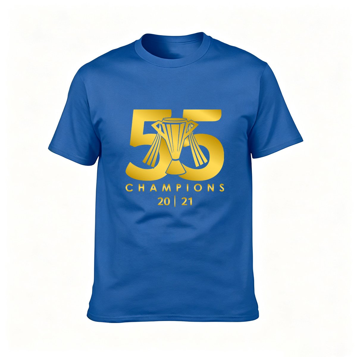 55 Champions 2021 Gold Trophy T-Shirt Men's Sport Tee - Image 4