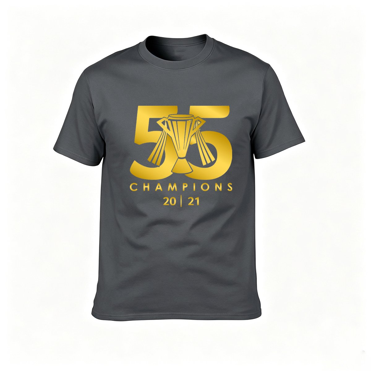55 Champions 2021 Gold Trophy T-Shirt Men's Sport Tee - Image 6