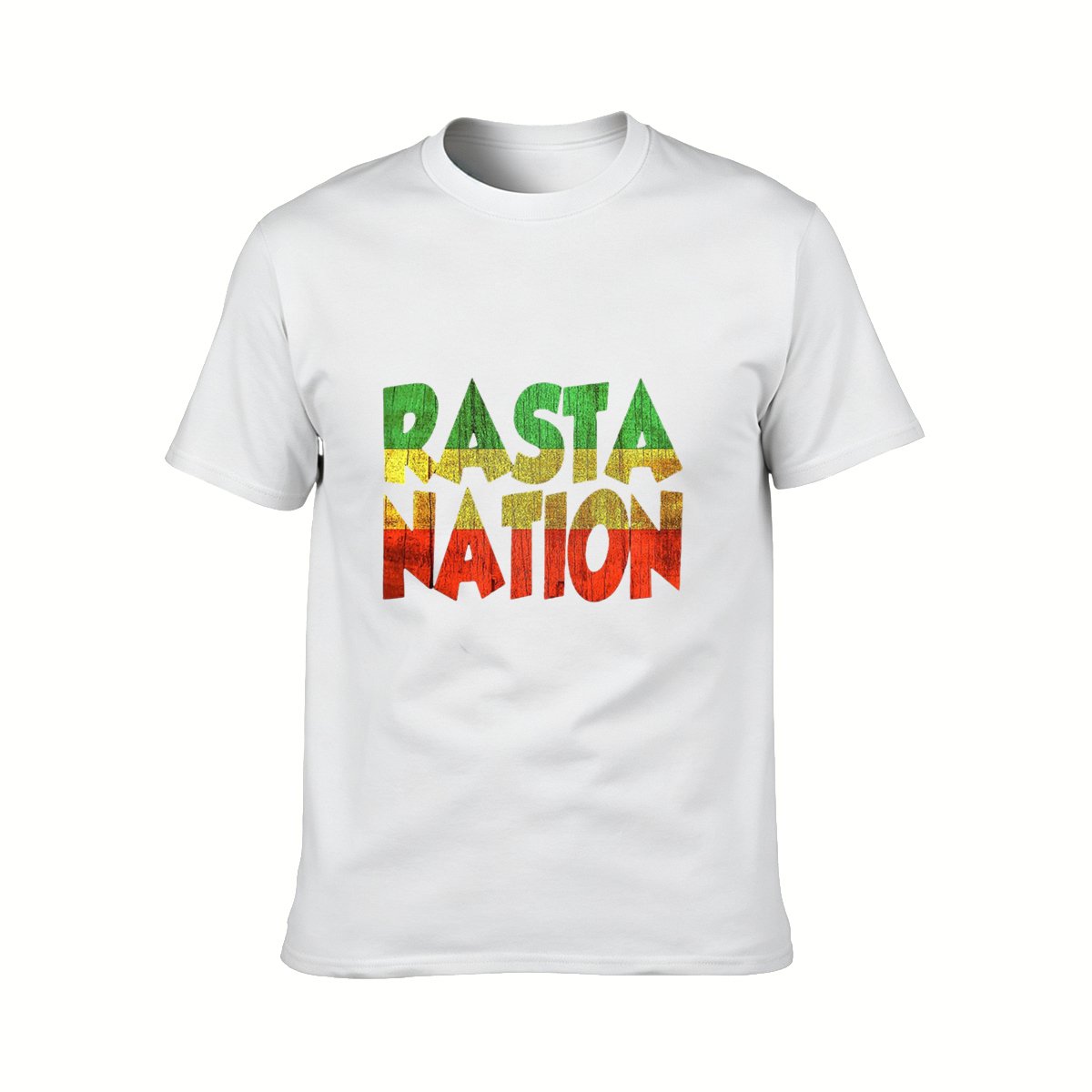 Rasta Nation T-Shirt Men's Black Reggae Style Graphic Tee - Image 2