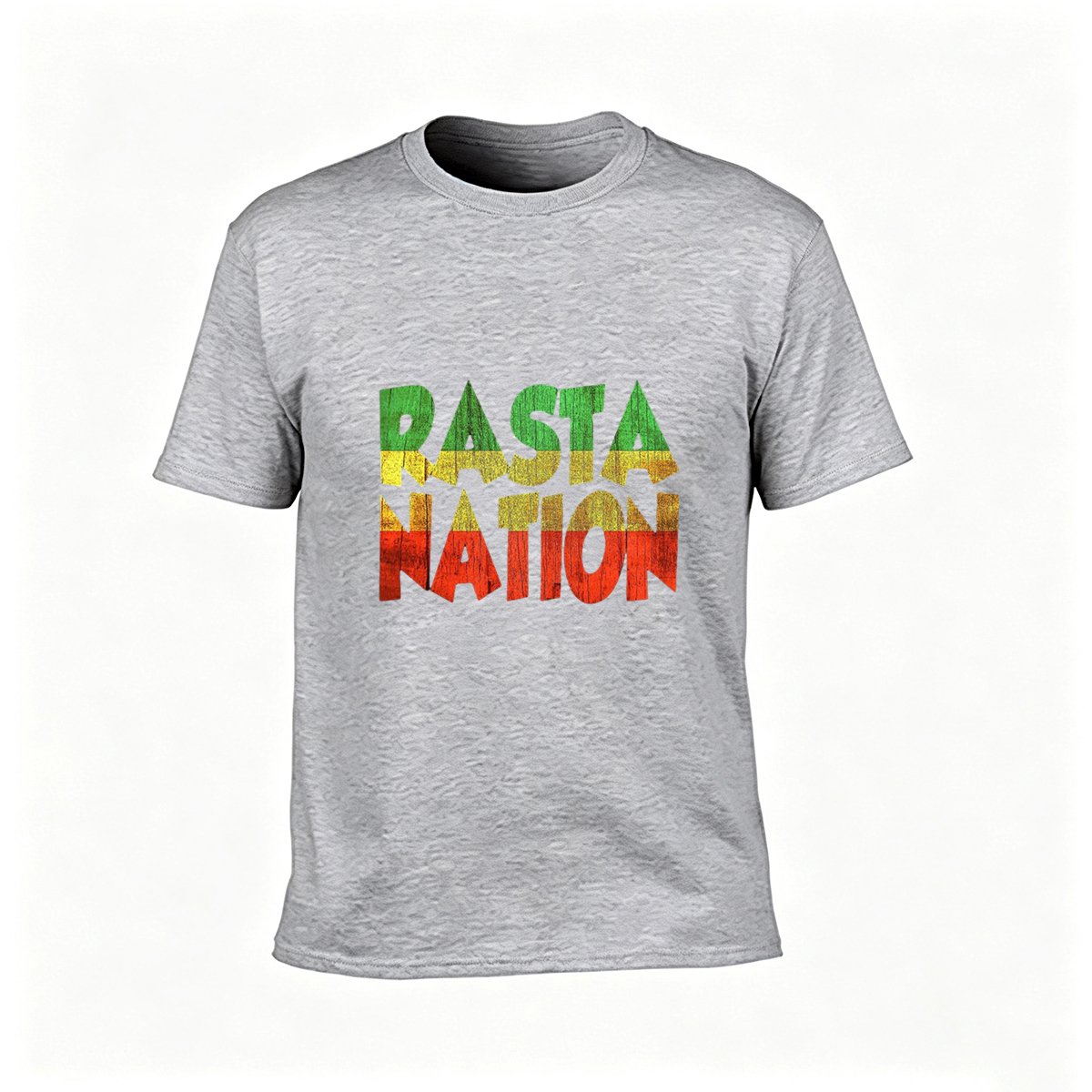 Rasta Nation T-Shirt Men's Black Reggae Style Graphic Tee - Image 3