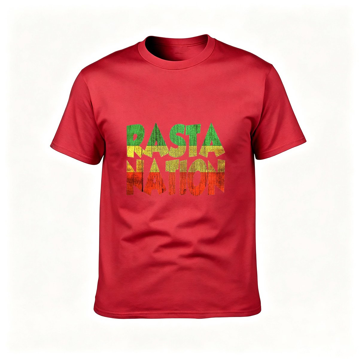 Rasta Nation T-Shirt Men's Black Reggae Style Graphic Tee - Image 5