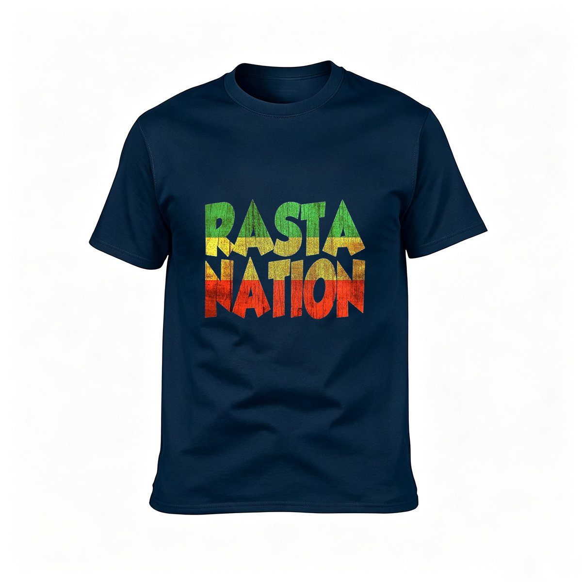 Rasta Nation T-Shirt Men's Black Reggae Style Graphic Tee - Image 7