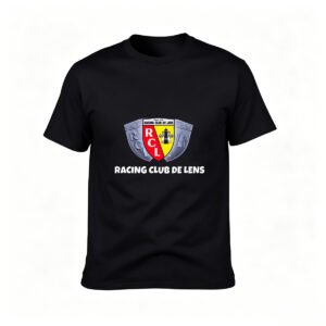 Racing Club de Lens Football Logo T-Shirt Men's Black