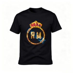 Real Madrid Crest T-Shirt Men's Football Fan Gift Wear