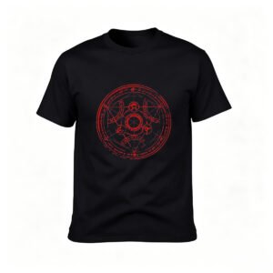 Mystic Circle Symbol Red Print Men's T-Shirt