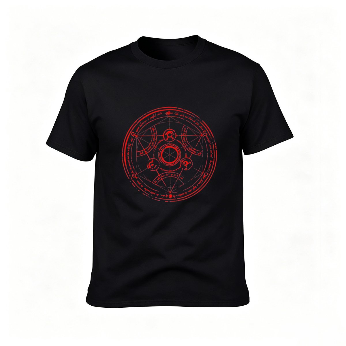 Mystic Circle Symbol Red Print Men's T-Shirt