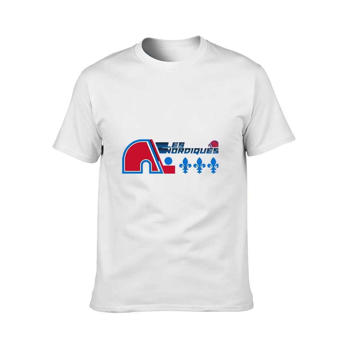 Les Nordiques NHL Logo T-Shirt Men's Black Retro Hockey Design - Image 2