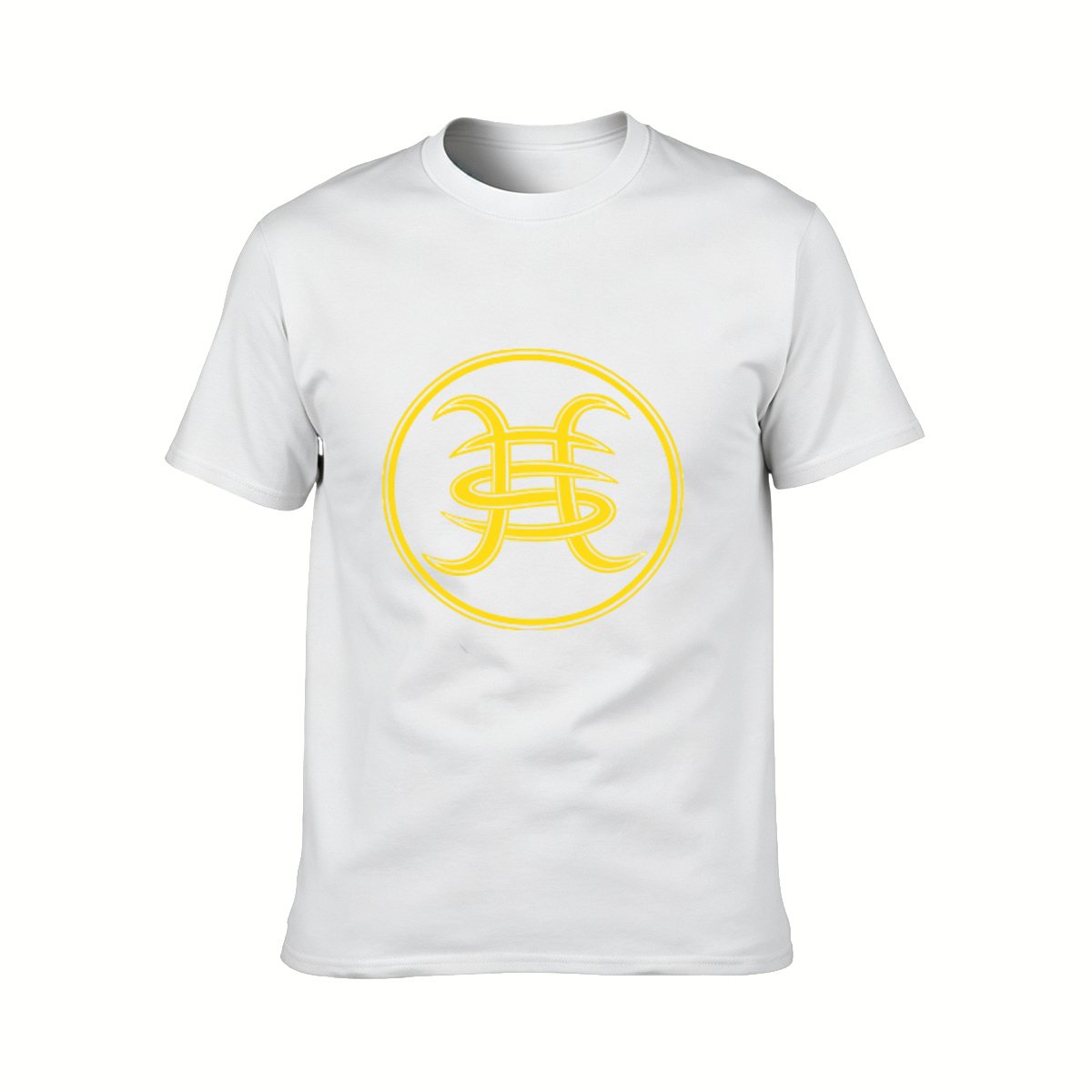 Golden Symbol Logo Men's T-Shirt Black Casual Wear - Image 2