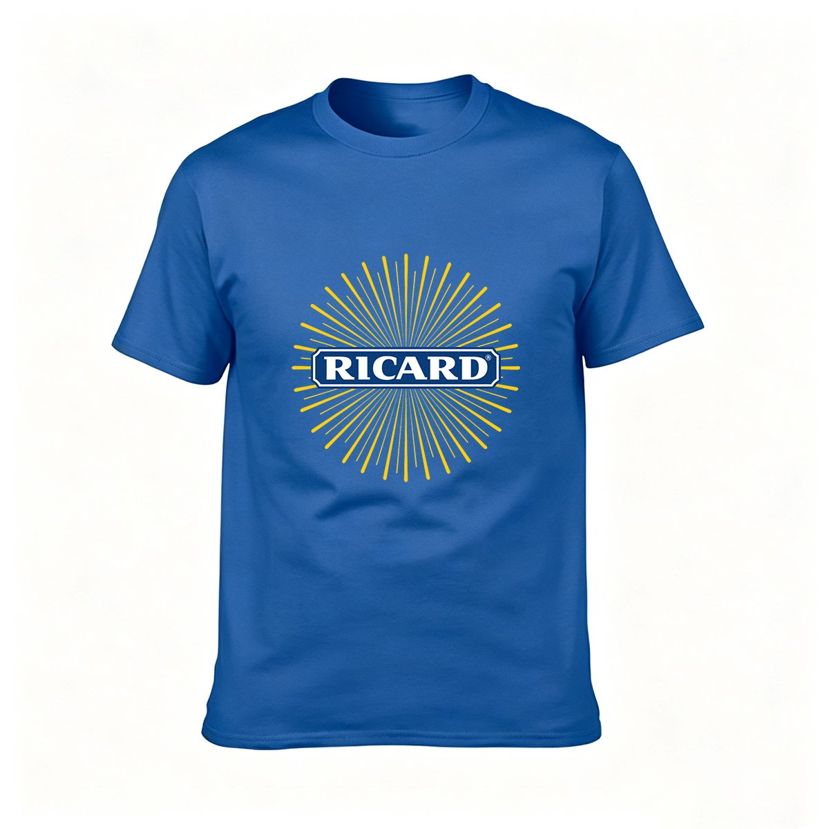 Ricard Logo T-Shirt Men's Black Casual Wear Gift - Image 4