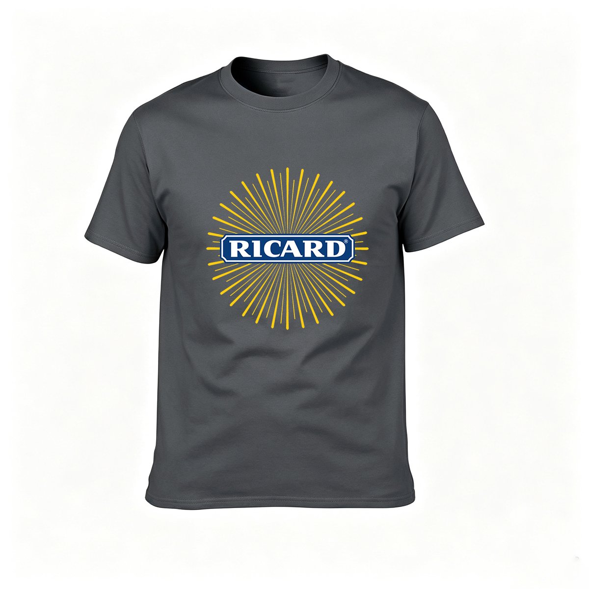 Ricard Logo T-Shirt Men's Black Casual Wear Gift - Image 6