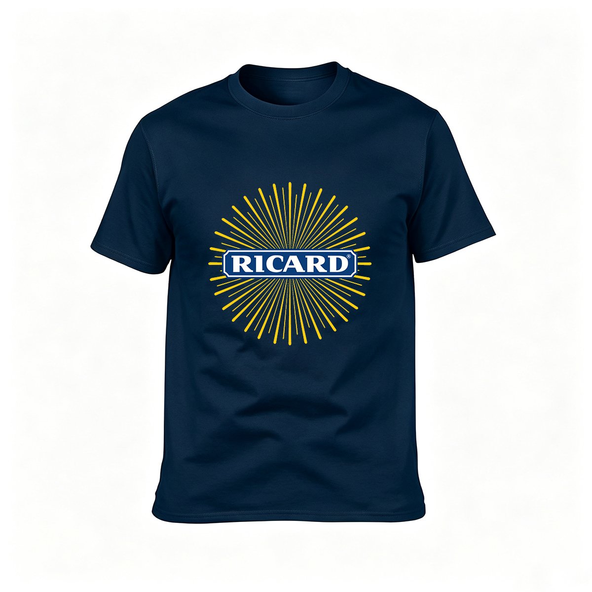 Ricard Logo T-Shirt Men's Black Casual Wear Gift - Image 7