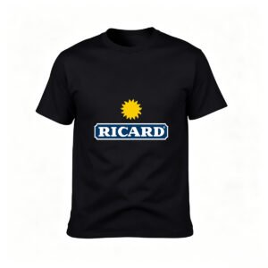 Ricard Logo T-Shirt Men's Black Casual Wear