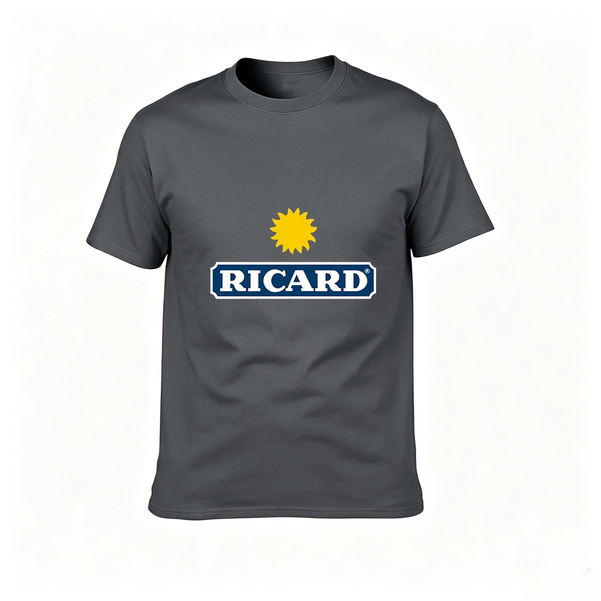 Ricard Logo T-Shirt Men's Black Casual Wear - Image 6