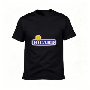 Ricard Logo T-Shirt Men's Black Casual Wear