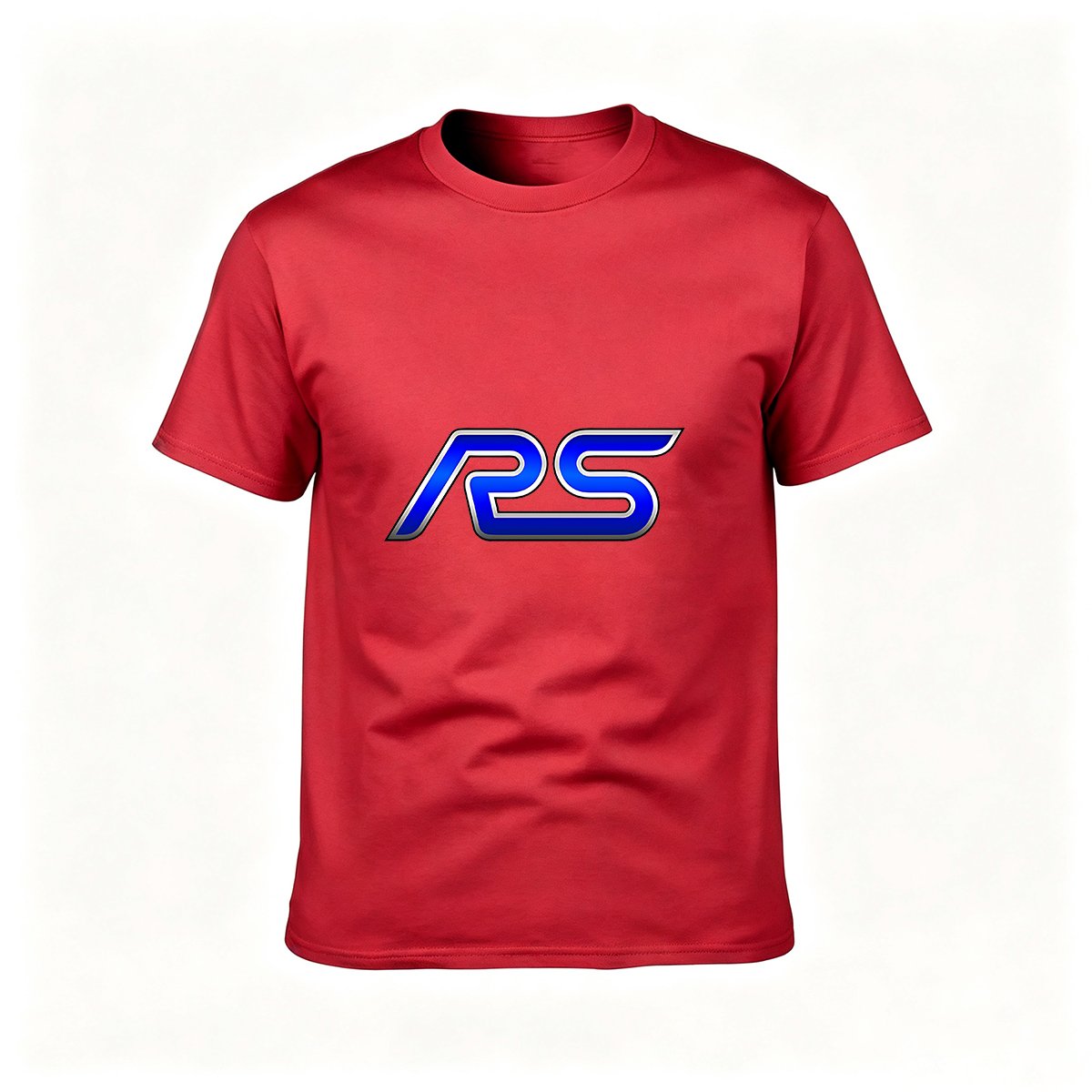 RS Logo Men's T-Shirt Black Blue Design Casual Wear - Image 5