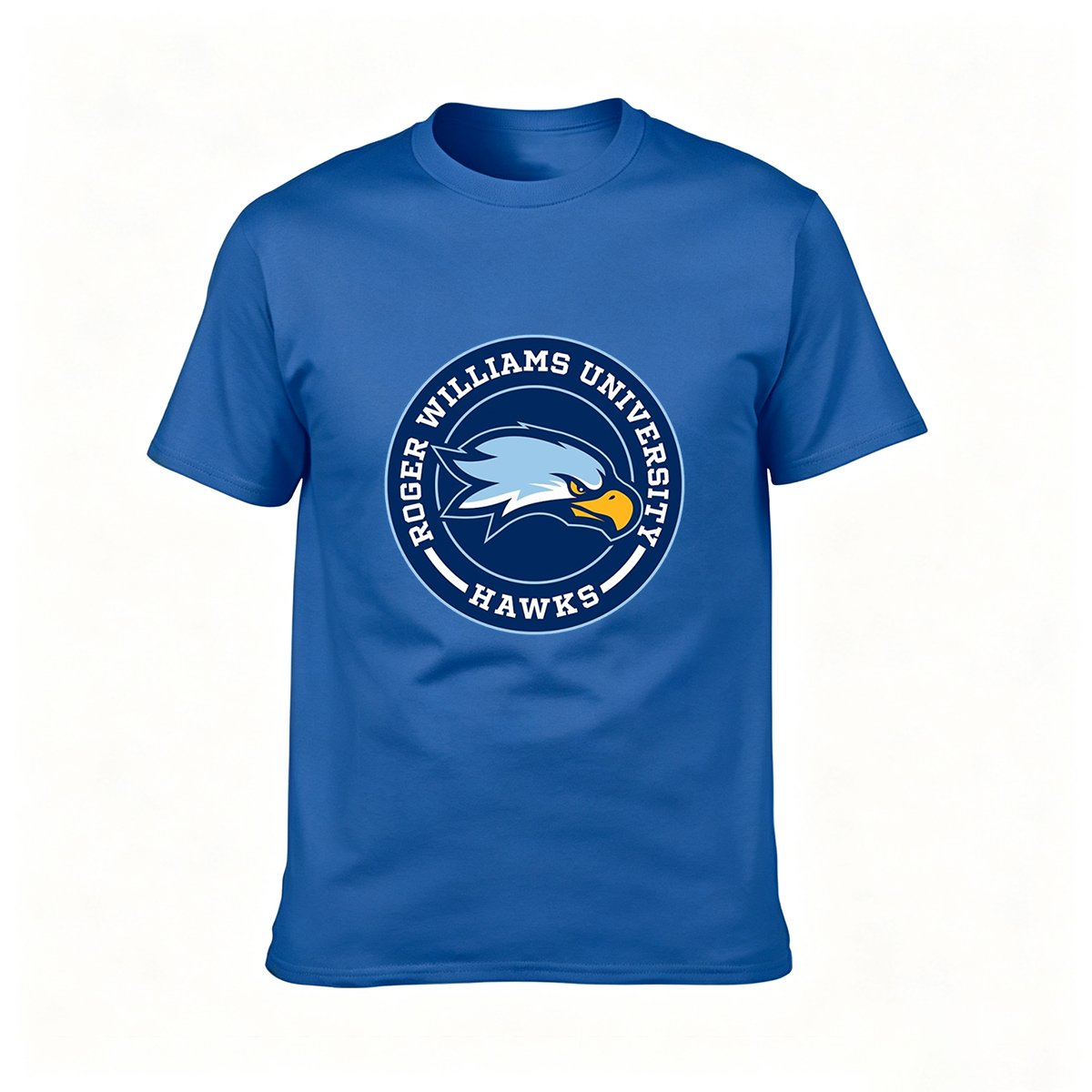 Roger Williams University Hawks Logo T-Shirt Men's Black - Image 4