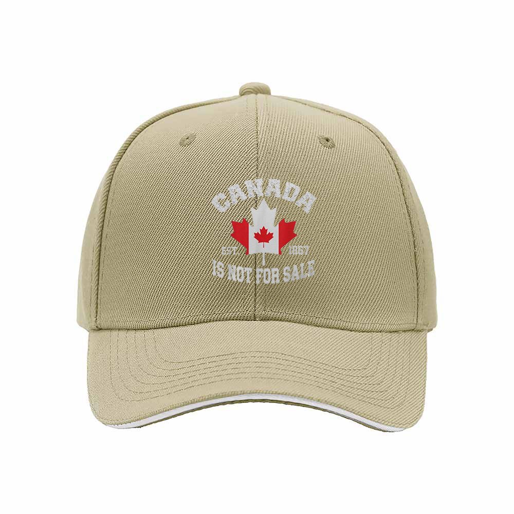 Canada Not For Sale Men's Baseball Cap Patriotic Gift Hat - Image 4