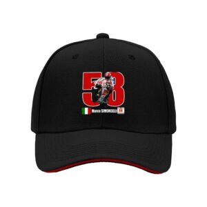 Marco Simoncelli 58 MotoGP Racing Men's Baseball Cap Gift