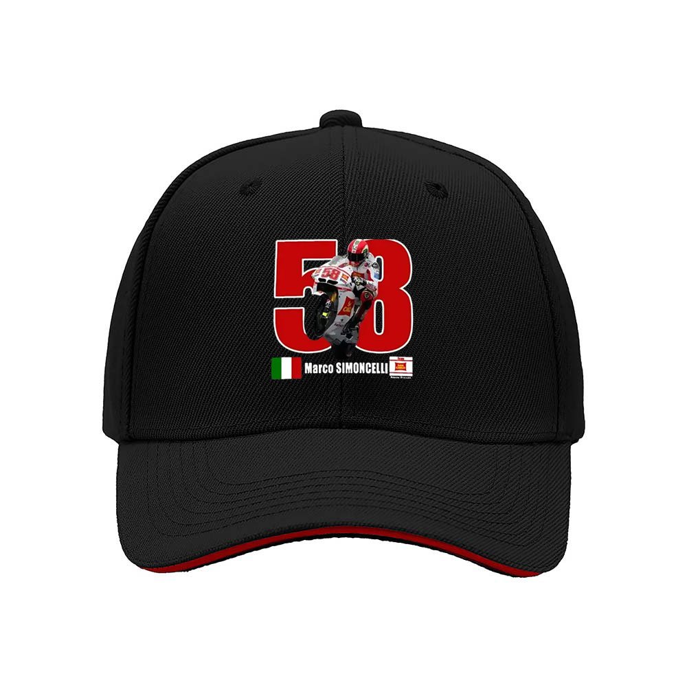 Marco Simoncelli 58 MotoGP Racing Men's Baseball Cap Gift
