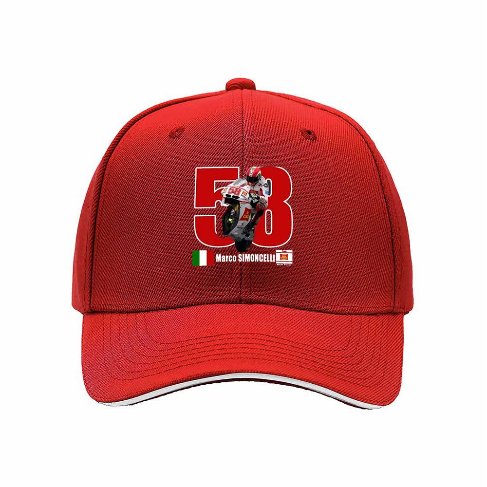 Marco Simoncelli 58 MotoGP Racing Men's Baseball Cap Gift - Image 6
