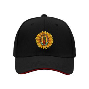 Our Lady of Guadalupe Sunflower Baseball Cap for Men Women Religious Gift Hat