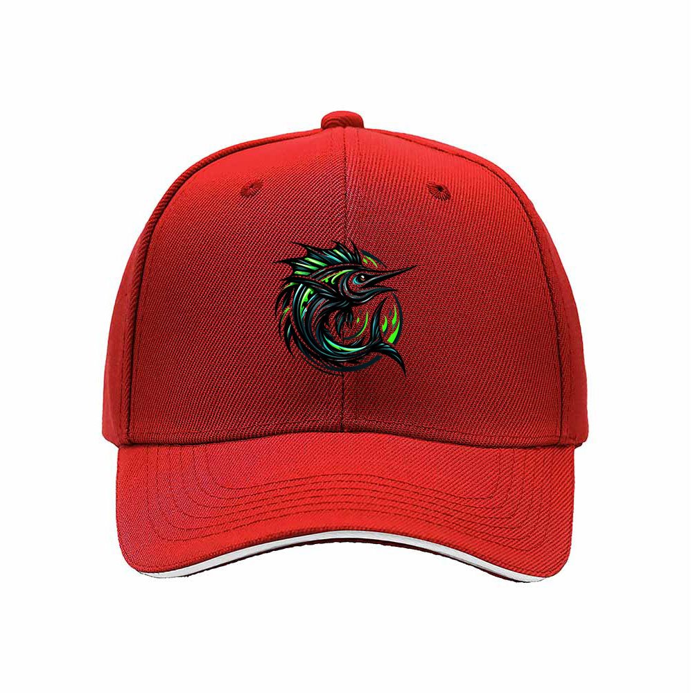 Black Fishing Marlin Logo Baseball Cap Men's Women's Gift Outdoor Sport Hat - Image 6
