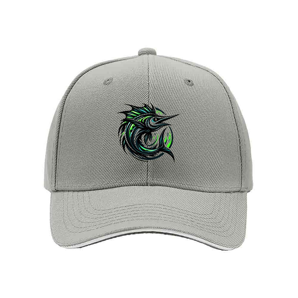 Black Fishing Marlin Logo Baseball Cap Men's Women's Gift Outdoor Sport Hat - Image 7