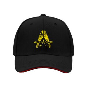 Alliance Logo Men's Baseball Cap Black Yellow Design Gift