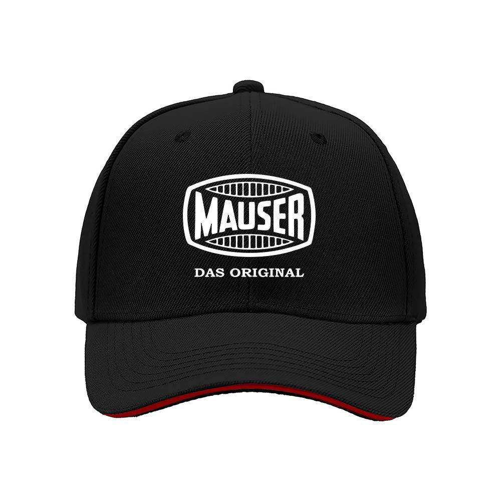 Mauser Das Original Men's Baseball Cap Black Red Trim
