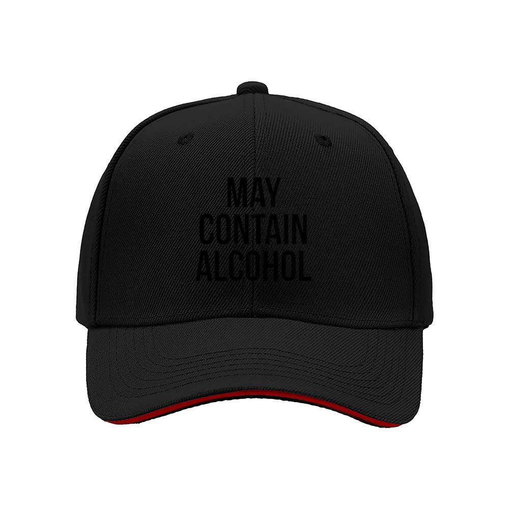 May Contain Alcohol Men's Baseball Cap Funny Gift Hat