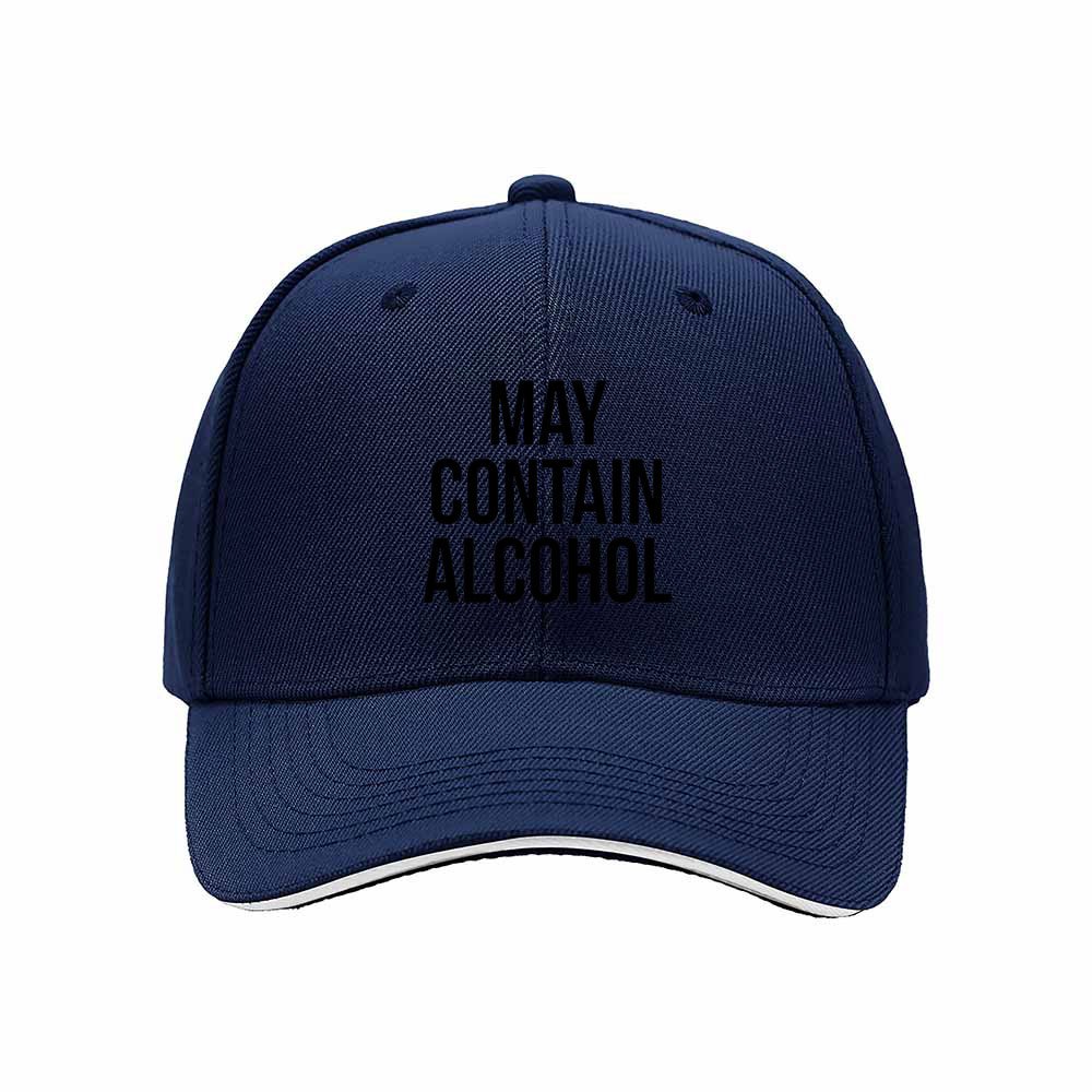 May Contain Alcohol Men's Baseball Cap Funny Gift Hat - Image 2