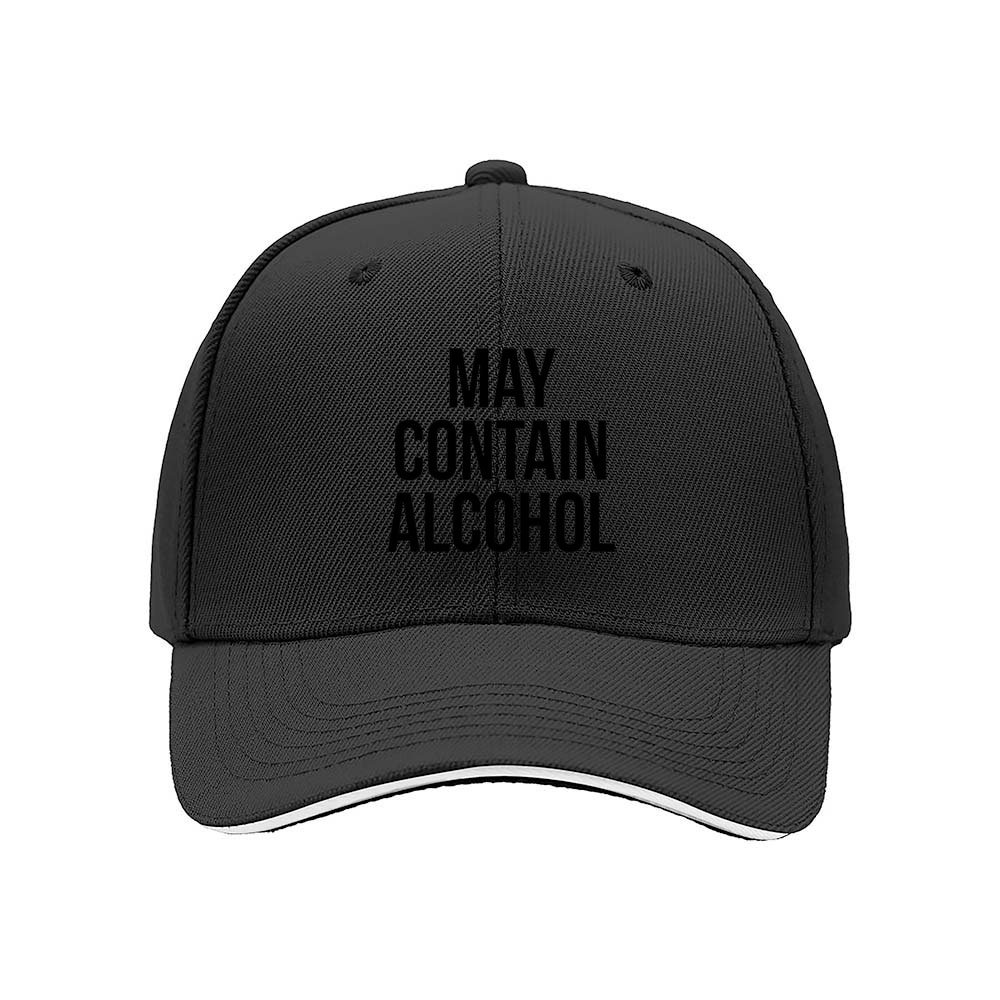 May Contain Alcohol Men's Baseball Cap Funny Gift Hat - Image 3