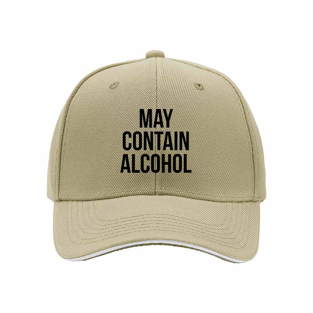 May Contain Alcohol Men's Baseball Cap Funny Gift Hat - Image 4