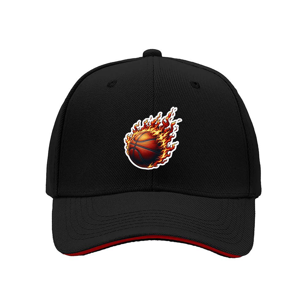 Miami Heat Basketball Flame Logo Men's Baseball Cap Gift for Fans