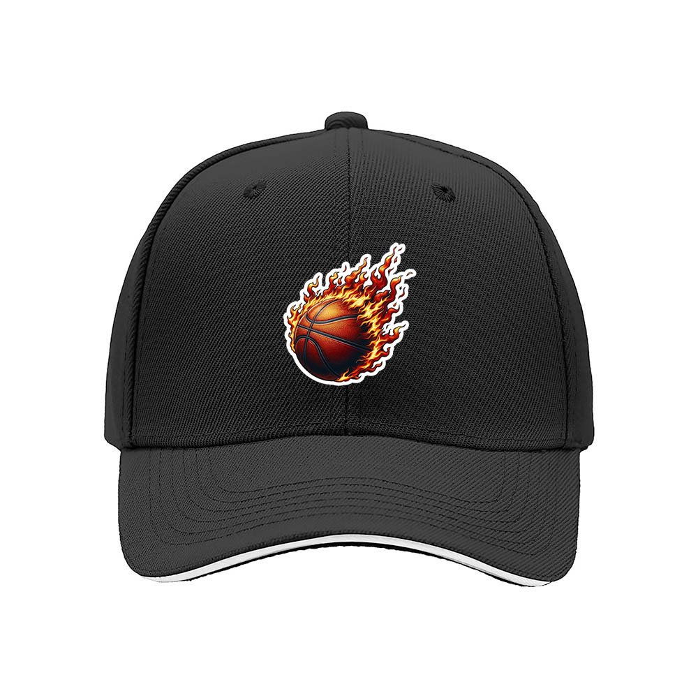 Miami Heat Basketball Flame Logo Men's Baseball Cap Gift for Fans - Image 3