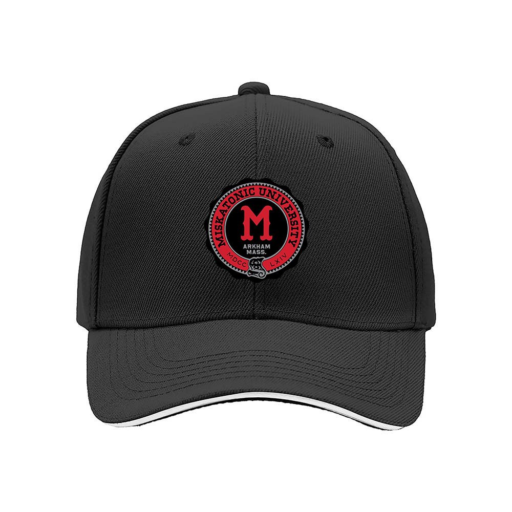 Men's Black Baseball Cap with Misrasonic University Logo for Gifts and Casual Wear - Image 3