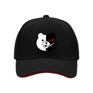 Monochrome Bear Face Baseball Cap for Men Women Gift Style