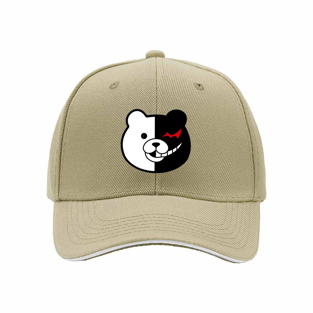 Monochrome Bear Face Baseball Cap for Men Women Gift Style - Image 4