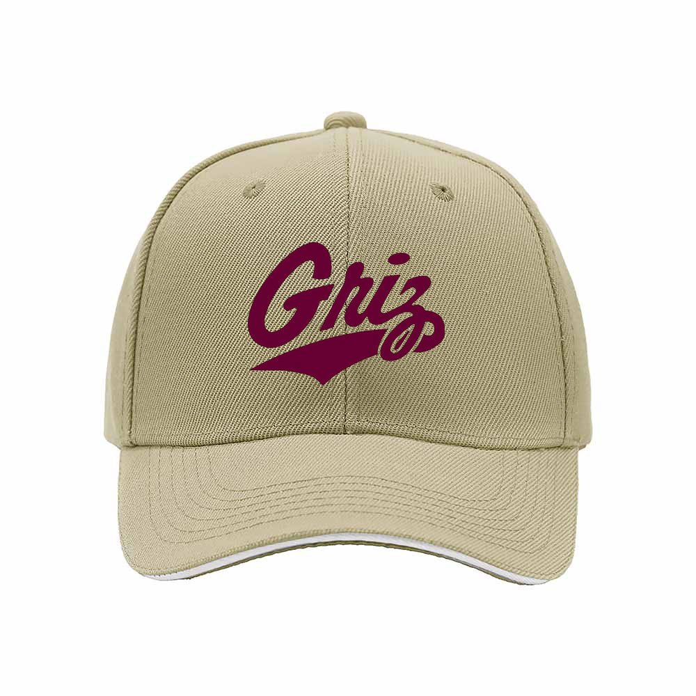 Griz Logo Baseball Cap Men's Women's Gift Sport Hat - Image 4