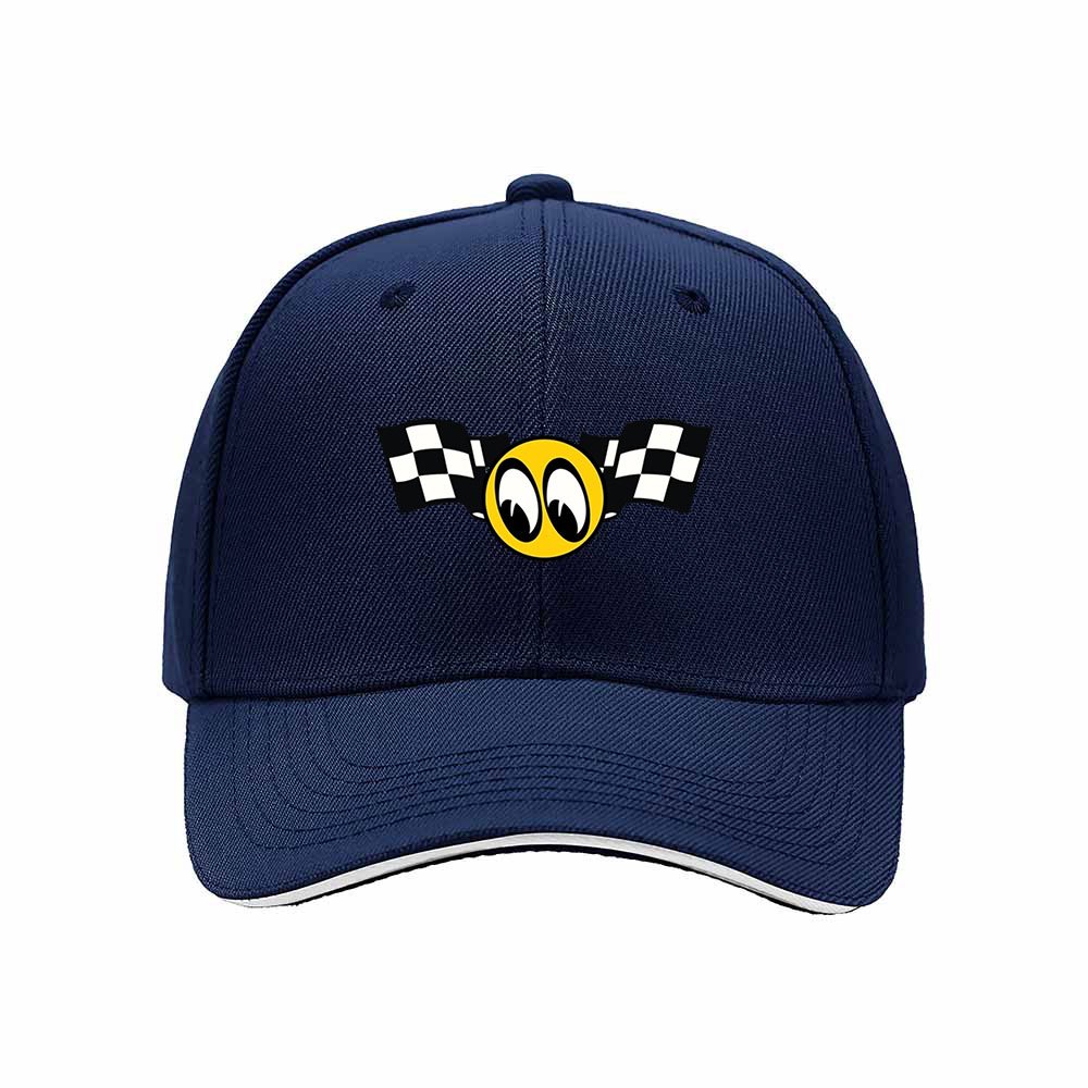 Checkered Flag Eyes Baseball Cap Men's Women's Gift Racing Theme Hat - Image 2