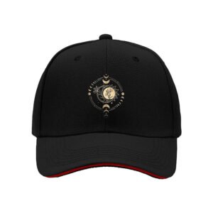 Moon Phase Floral Baseball Cap for Women Men Gift Fashion Hat