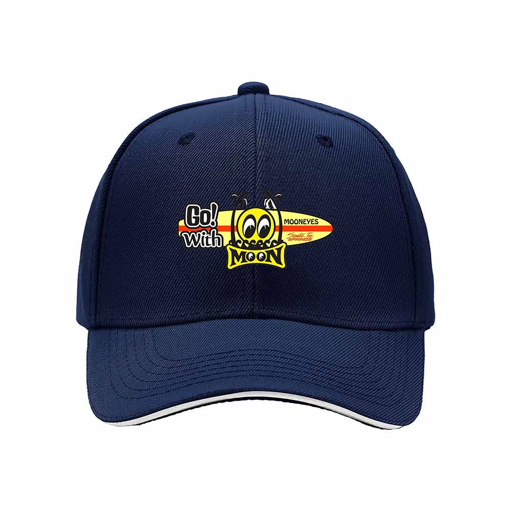 Go With Moon Baseball Cap Men's Women's Gift Hat - Image 2