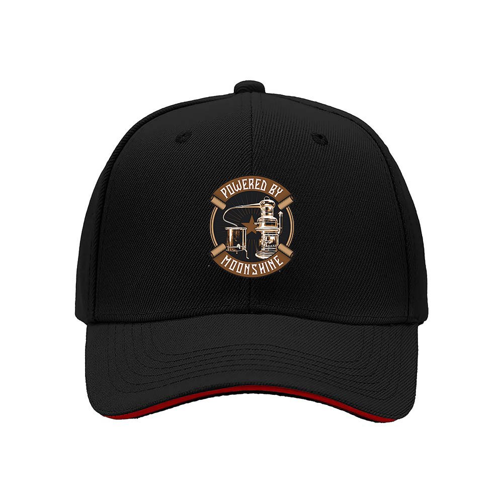 Powered by Moonshine Mens Baseball Cap Gift for Him