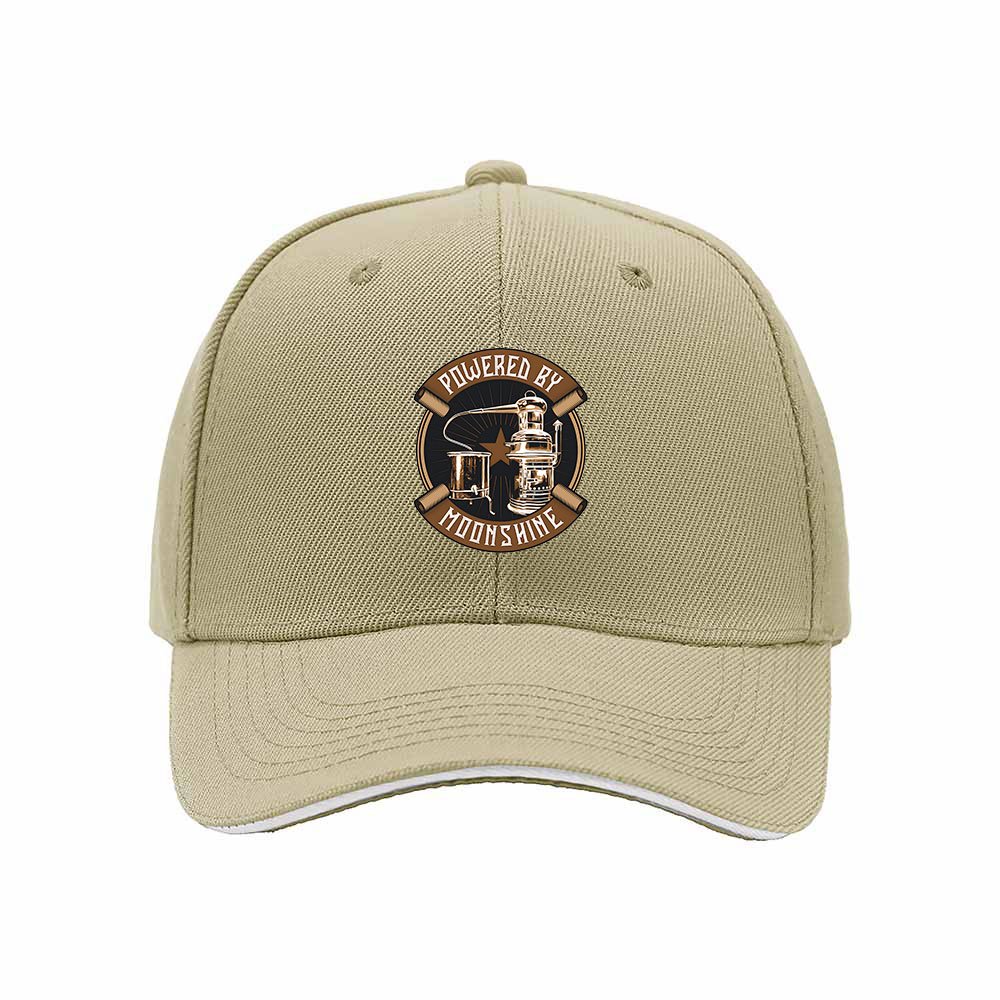 Powered by Moonshine Mens Baseball Cap Gift for Him - Image 4