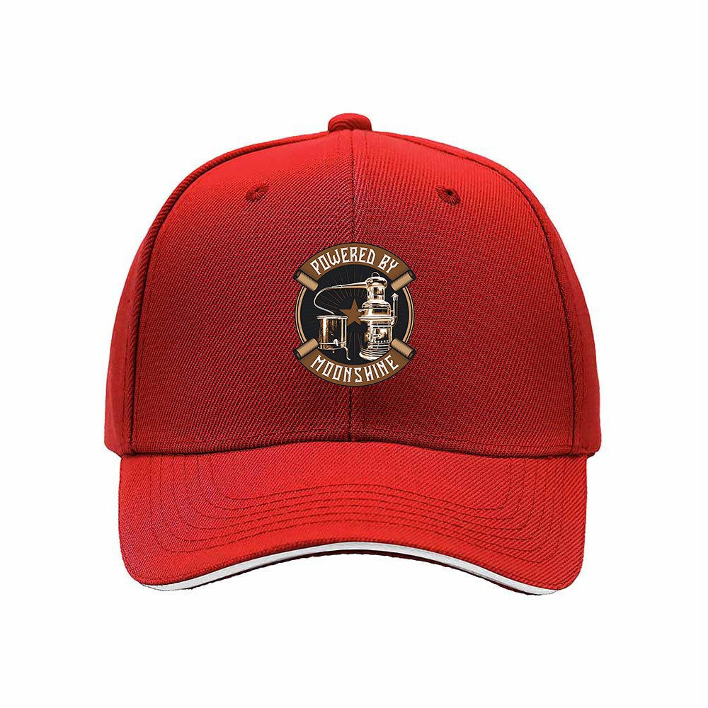 Powered by Moonshine Mens Baseball Cap Gift for Him - Image 6