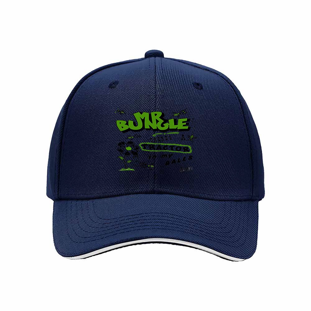 Bungle Logo Men's Baseball Cap Green Print Gift Hat - Image 2