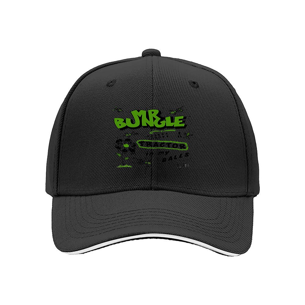 Bungle Logo Men's Baseball Cap Green Print Gift Hat - Image 3