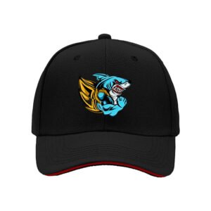 Blue Shark Logo Men's Baseball Cap Gift for Sports Fans