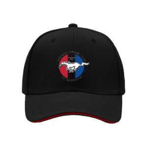 Men's Black Mustang Baseball Cap with California Logo Gift Hat